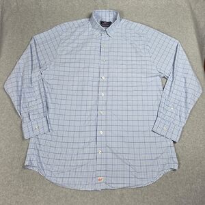Vineyard Vines Men's Blue Checkered Shirt